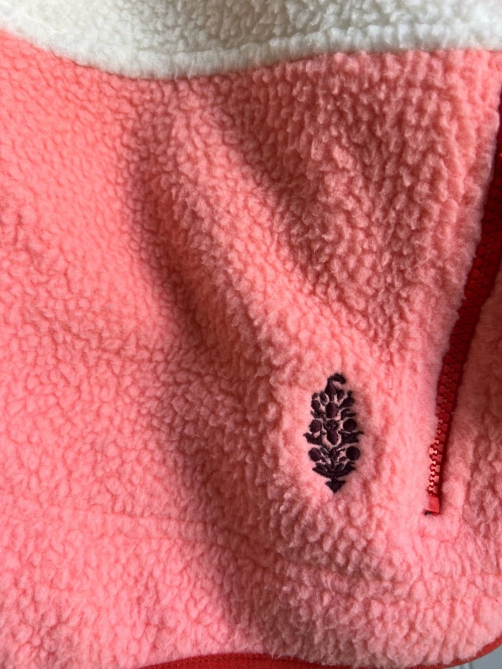FPM Hit The Slopes Colorblock Fleece Pullover in Fruit Punch Combo Size XS NWT - Picture 4 of 11
